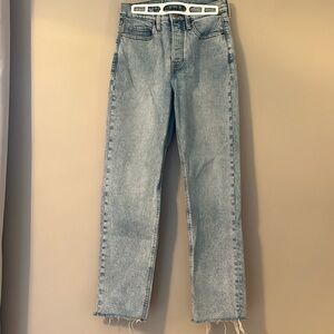 high rise straight old navy jeans